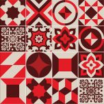 Adesivo para Azulejo - Hidráulico 02 - Rouge