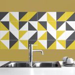 Adesivo para Azulejo - Retrô 01 Amarelo