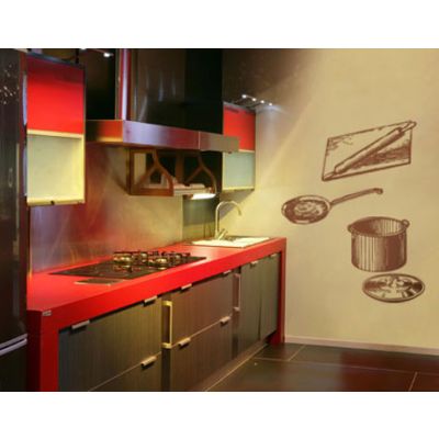 Adesivo de Parede Casseroles