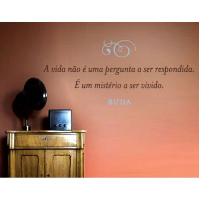 Adesivo de Parede Vida é Mistério