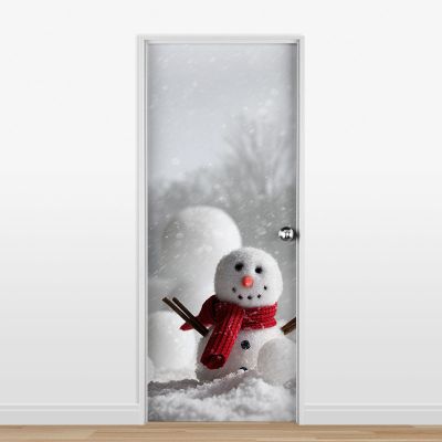 Adesivo para Porta Boneco de Neve