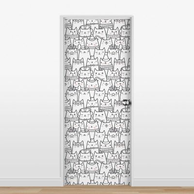 Adesivo para Porta Cats