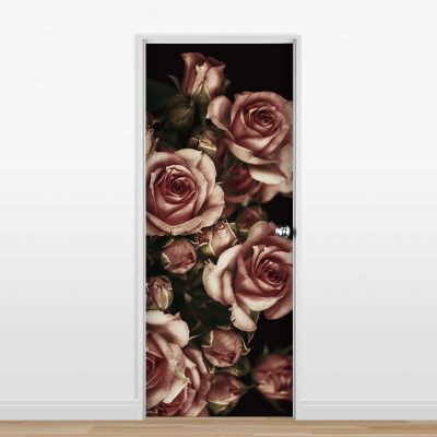 Adesivo para Porta Roses Dark