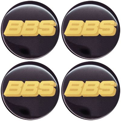 Emblema Adesivo Calota BBS - Kit 4 Unid