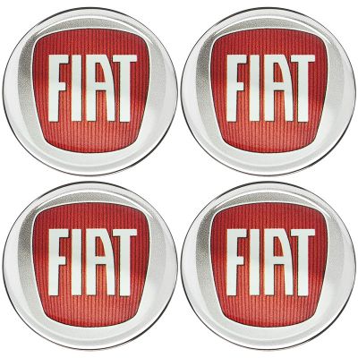 Emblema Adesivo Calota Fiat Vermelho