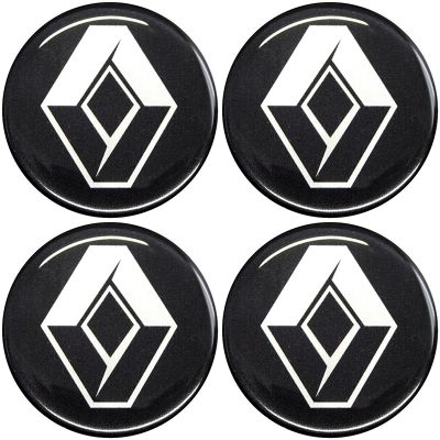 Emblema Adesivo Calota Renault - Kit 4 Unid
