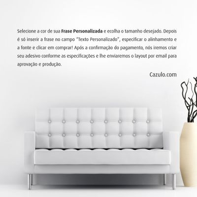 Adesivo de Parede Frase Personalizada