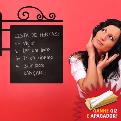 Adesivo de Parede Giz Averte