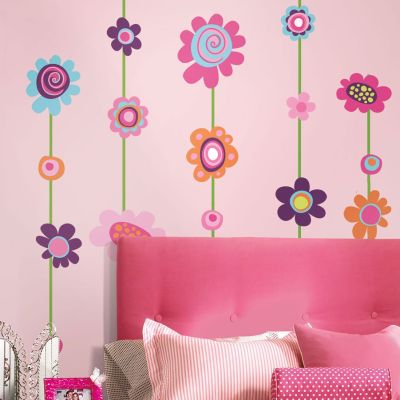 Adesivo Removível Tira de Flores