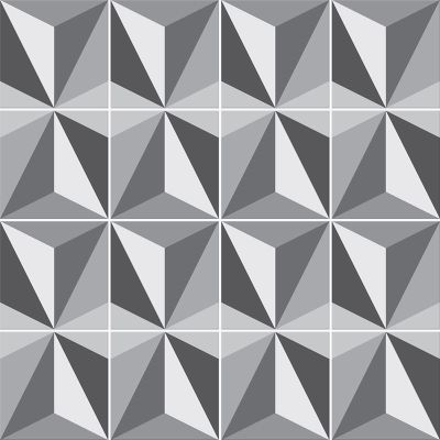 Adesivo para Azulejo - Illusion Gris