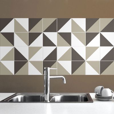 Adesivo para Azulejo - Retrô 01 Marrom