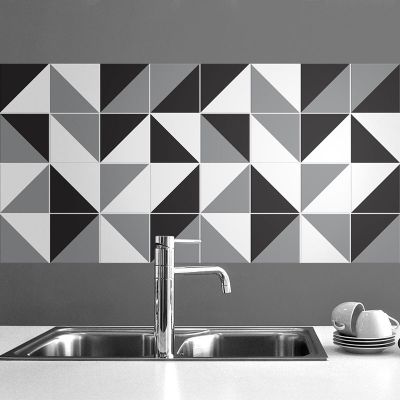 Adesivo para Azulejo - Retrô 01 Preto
