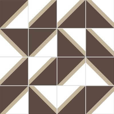 Adesivo para Azulejo - Retrô 03 Marrom