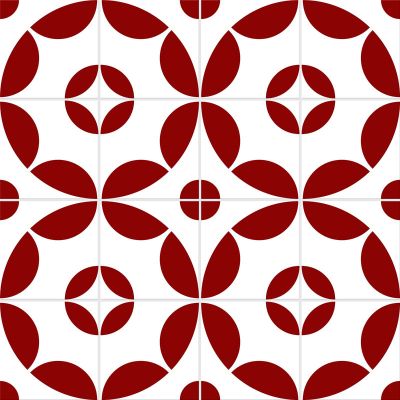 Adesivo para Azulejo - Zuy Vermelho