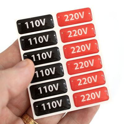 Etiqueta Resinada Tomada 110V / 220V