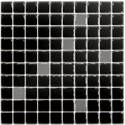 Pastilha Adesiva Resinada - Classic Preto / Prata