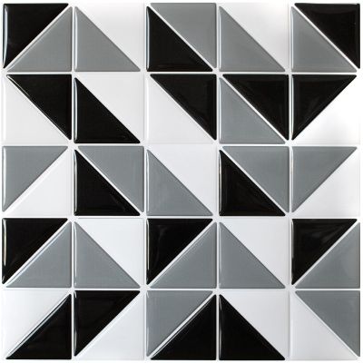 Pastilha Adesiva Resinada - Retrô Preto / Cinza